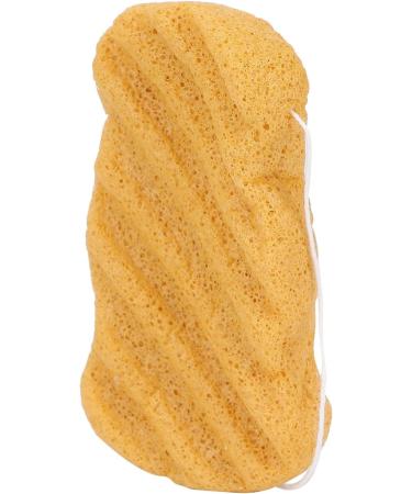 Verdant Touch Face Cleansing Sponge Plant Fiber Facial Sponge Reusable Face Cleansing Exfoliating Puff Washable Bath Puff Yellow - Buy Online on SooperMarket.com