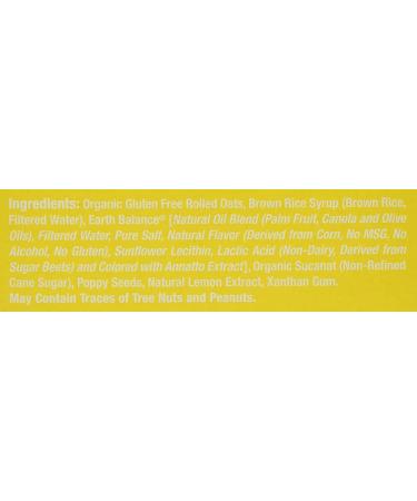 Gluten Free Lemon Poppyseed Oat Bars - 3 oz Pack of 12 | Healthy Snack - Buy Online on SooperMarket.com