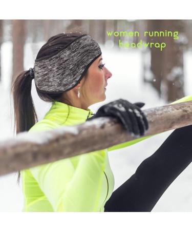 Winter Women's Ponytail Headband Ear Warmer Set - 6 Pack | Moisture-Wicking Sweatband for Running, Yoga, Outdoor Sports - Assorted Colors - Buy Online on SooperMarket.com