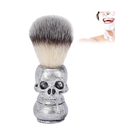 Buy Handmade Skull Handle Shaving Brush for Men | Halloween Neck Dust & Cleaning Brush | Premium Hairdresser Beard Care - Buy Online on SooperMarket.com