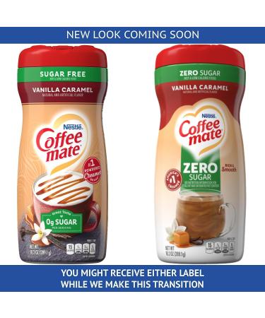 Coffee mate Sugar-Free Powder Coffee Creamer Variety French Vanilla Vanilla Caramel and Hazelnut with World Food Shop Scoop - Buy Online on SooperMarket.com