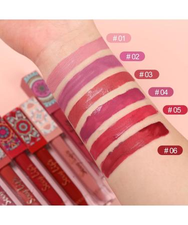 6-Piece Nude Matte Liquid Lipstick Set - Long Lasting, Waterproof Lip Gloss for Women - Gift for Makeup Enthusiasts - Set D - Buy Online on SooperMarket.com