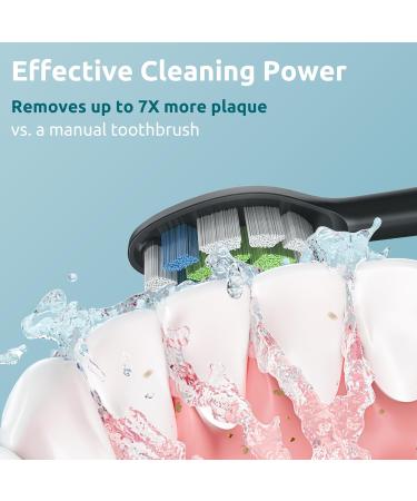 Keosaa Replacement Toothbrush Heads Compatible with Philips Sonicare Electric Toothbrush - Pack of 6 - Black - Buy Online on SooperMarket.com