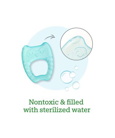 Green Sprouts Cool Nature Teethers 2-Pack - Yellow & Aqua for 3+ Months - Buy Online on SooperMarket.com