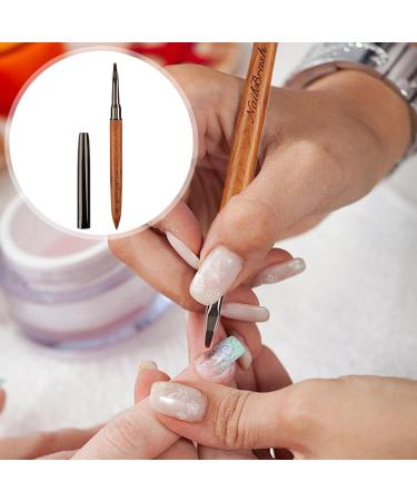 Nail Polish Brush Nail Dotting Tools Sandalwood Nail Polish Brush For Thin Details Fine Drawing Long Lines Home Use And Professional Nail Salon - Buy Online on SooperMarket.com