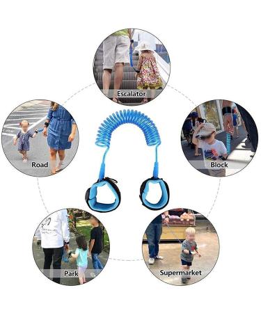 Anti Lost Toddler Leash | Child Safety Wrist Link | Kids Boys Wristband (2M Blue) - Buy Online on SooperMarket.com