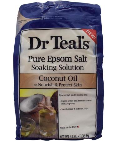 Dr Teal's Epsom Salt | Lavender 1.36 kg + Coconut Oil 1.36 kg - Buy Online on SooperMarket.com