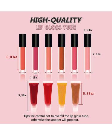 Cilrofelr DIY Lip Gloss Making Kit - 45 Pcs Set for Girls to Create 10 Moisturizing Lip Gloss - Fun Makeup Kit for Shiny Lips - Buy Online on SooperMarket.com