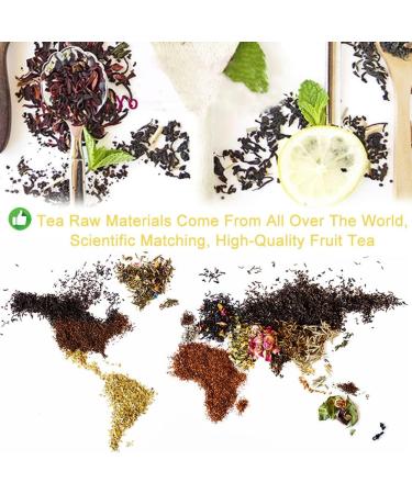 Plant Gift Moroccan Licorice Protect Eyes Tea Herbal Tea All Natural Flavors Loose Leaf Mango Pineapple Apple Orange Peel Non GMO Vegan Tea Bags Into Iced Tea & Hot Tea 70G/2.5oz - Buy Online on SooperMarket.com