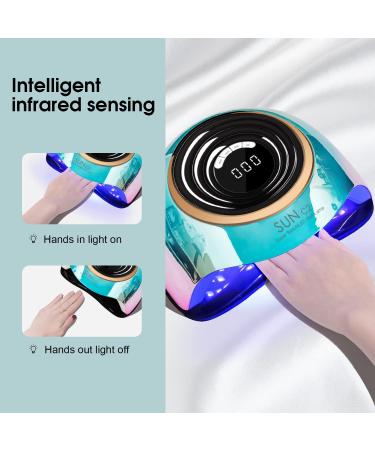 MIRAGE LAYON UV Light for Nails 288W - Professional LED Nail Dryer with Sensor, 4 Timer Settings for Gel Polish - Portable Nail Curing Lamp for Home & Salon - Buy Online on SooperMarket.com