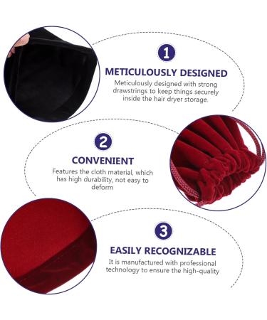 PLAFOPE 2 Pcs Storage Bag Drawstring Toiletry Travel Bag Hair Dryer Storage Pouch Travel Hairdryer Fabric - Buy Online on SooperMarket.com