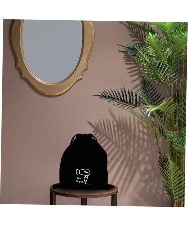 FOYTOKI 3 Pcs Organizer Bag Black Wig Flannel Black Purse Storage Organizer - Buy Online on SooperMarket.com