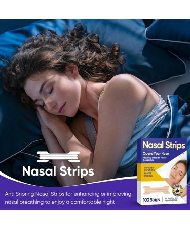 100Pcs Nasal Strips for Snoring - Anti Snoring Solution for Comfortable Sleep - Buy Online on SooperMarket.com