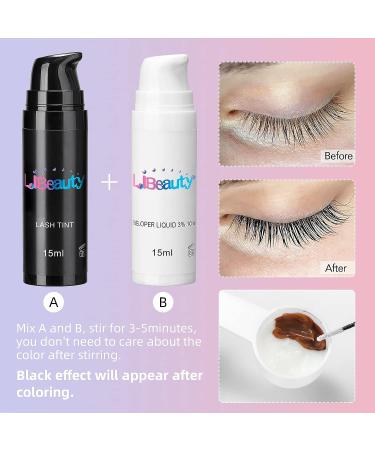Libeauty Eyelash Black Color Kit - Salon Quality, Easy DIY at Home - 15ml Airless Pump Bottle - Buy Online on SooperMarket.com