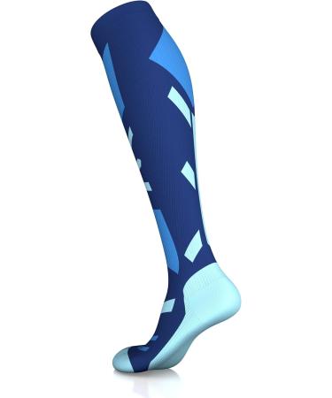 COMPREX Compression Stockings | Ultimate Ski Travel & Pregnancy Socks | Breathable Compression Socks (White/Gray Size 35-38) - Buy Online on SooperMarket.com