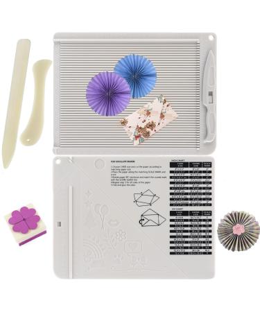 4PCS 6.4"x 8.5" Mini Score Board Multi-Purpose Scoring Board Envelope Maker with Bone Folder and Guide for Card Making and Paper Crafts Arts Projects Multi-Purpose Scoring Board & Score and Fold Tools