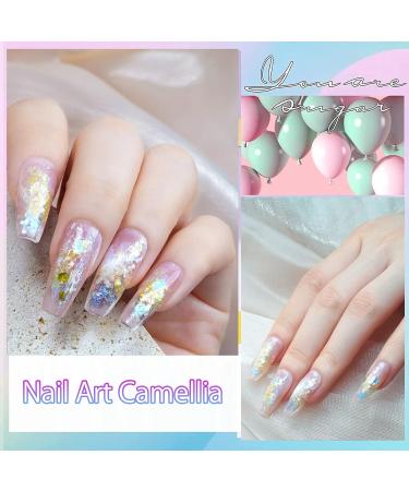 Holographic Mermaid Nail Art Glitter Sequins - 50g Irregular Aurora Opal Flakes for Nail Decoration - Buy Online on SooperMarket.com
