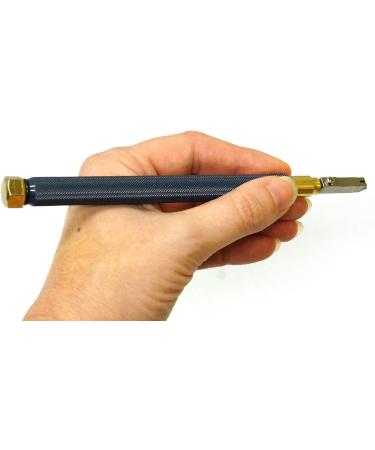Toyo TC10B Brass Oil-Fed Pencil Glass Cutter - Precision Tool for Stained Glass and Art Projects - Buy Online on SooperMarket.com