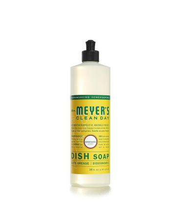 Mrs. Meyer's Clean Day Liquid Dish Soap - Honeysuckle Scent 16 oz | Eco-Friendly & Biodegradable Dishwashing Liquid - Buy Online on SooperMarket.com