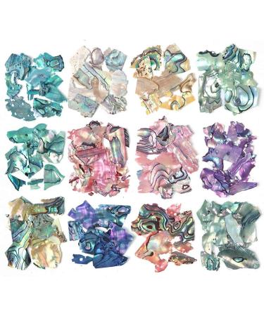1 Box 3D Abalone Shell Irregular Nail Art Decorations Shimmer Pearl Jewelry Tips Manicure DIY Nail Art Decorations - Buy Online on SooperMarket.com