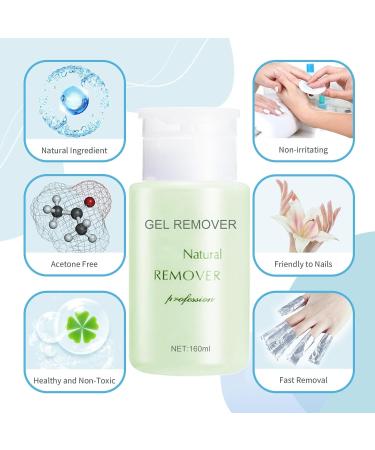 Gel Polish Remover Acetone - 160ml Nail Polish Remover Cleaner - Removes All Types of Nail Polish Gel Polish Acrylic Gels Nail Tip Glue - Buy Online on SooperMarket.com
