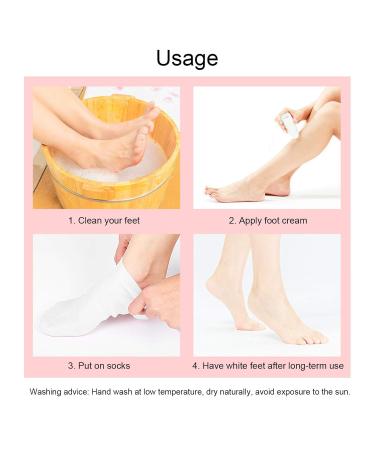 2 Pairs Moisturizing Foot Spa Socks | Hydrating Peel Treatment for Soft Feet - International Shipping - Buy Online on SooperMarket.com