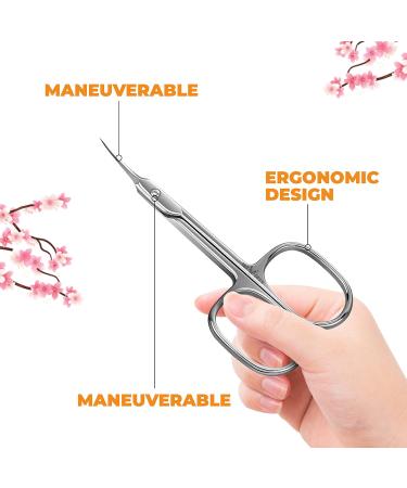 1st Deer Nail Scissors - Stainless Steel Cuticle Scissors for Manicure and Pedicure Perfect Pointed Beauty Scissors for Eyelash Grooming Eyebrows Nose Hair Finger & Toe Nail Care 1.0 count - Buy Online on SooperMarket.com