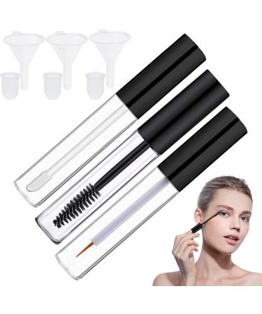 Empty Mascara Tube and Wand Clear Mascara Tube Mascara Containers Empty 3PCS 10ml Empty Lip Gloss Tubes Transparent Empty Eyeliner Tube with Rubber Inserts and Funnels for DIY Castor Oil Type 2 1 Set Type 2 - Buy Online on SooperMarket.com