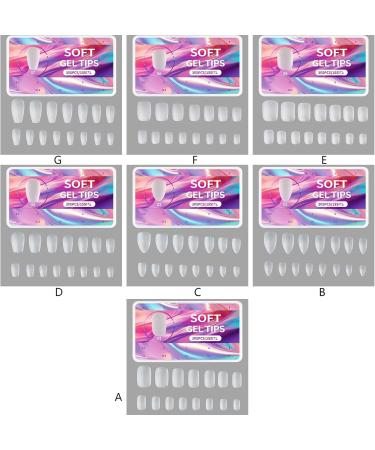 JSGHGDF 1Box Short Matte False Tips s Art Achieve Manicure at Home or Salon Eg.06 - Buy Online on SooperMarket.com