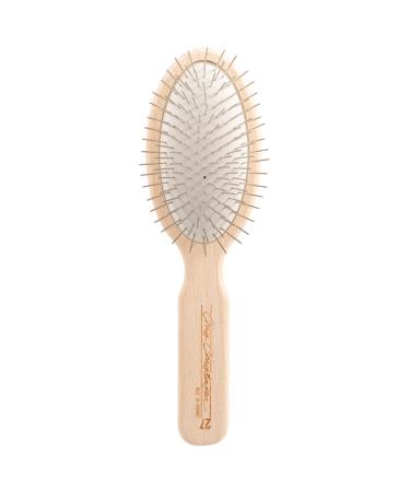 Chris Christensen Dog Brush, 27 mm Oval Pin Brush, Original Series, Groom Like a Professional, Stainless Steel Pins, Lightweight Beech Wood Body, Ground and Polished Tips