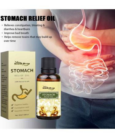 Belly Slim Oil - Natural Calming Blend of Olive Rose & Grape Seed Oils for Appetite Relaxation & Digestion | Yajexun 50ml - Buy Online on SooperMarket.com