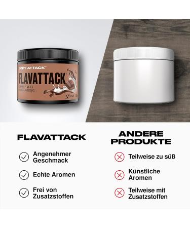 Body Attack Flavattack White Chocolate Coconut 250g - Gluten-Free Flavor Powder for Hot & Cold Beverages & Baking - Aspartame & Palm Oil Free - Made in Germany - Buy Online on SooperMarket.com