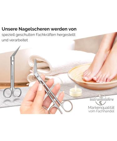 Extra Long Toenail Scissors for Seniors - Angled Pointed Nail Cutter & Foot Care Set (16 cm) | Ideal for Pedicures & Easy Nail Care - Buy Online on SooperMarket.com