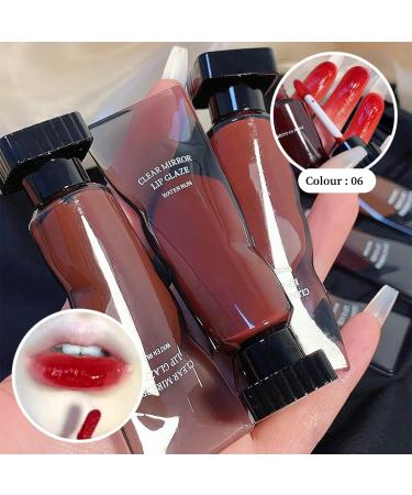 6Pcs Clear Lip Gloss Set with Mirror, Long Lasting Lip Tint, Moisturizing Liquid Lipstick and Non-Stick Cup Formula - Lip Makeup Kit - Buy Online on SooperMarket.com