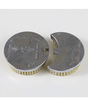 Wazakura Sun & Moon Ikebana Kenzan: Japanese Flower Holder - Made in Japan, Brass - 3-3/4x2-1/4 (93x59mm) - Buy Online on SooperMarket.com