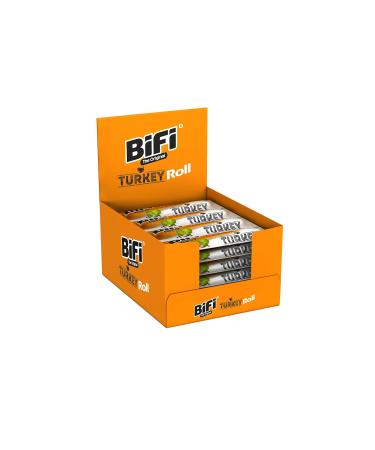 Bifi Roll Turkey - 24 Pack (24 x 45g) - Hearty turkey - Salami Salami Meat snack - snack in the dough coat - for on the go in the office or at sports - with pepper coriander & garlic Roll Turkey 45 g (24 Pack)