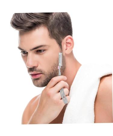 Mikinona Eyebrow Shaping Tool - Premium Manual Razor for Men's Grooming | Face & Beard Shaver Steel Folding Razor for Perfect Hairdressing - Buy Online on SooperMarket.com