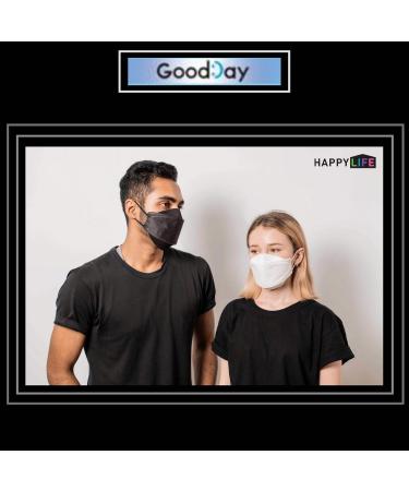 Premium 3D KF94 Face Masks - Pack of 20 (10 Black 10 White) - Made in Korea Disposable Protective Dust Masks - Buy Online on SooperMarket.com