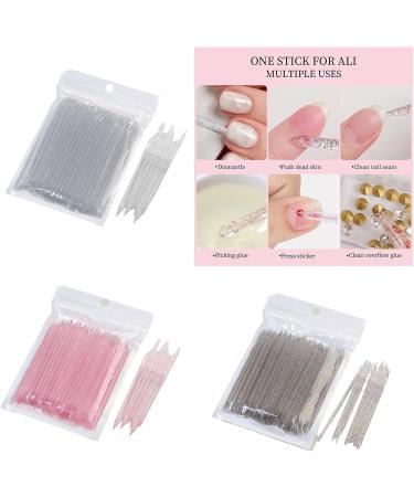 Lightweight Nail Tool Set Cuticle Remover Dotting Pen Acrylic Pointed And Slanted Tip Manicure Nails Art Decorations Acrylic Dotting Clear - Buy Online on SooperMarket.com