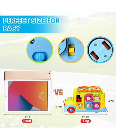 Buy Educational Baby Toys for 1-3 Years | Musical Animal Noises & Movement Bus | Perfect Gifts for 12-18 Months Girls - Buy Online on SooperMarket.com