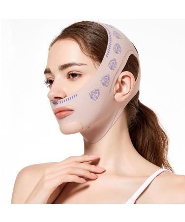 Chin Strap for Women Thin and Comfortable Adjustable V- Line Mask