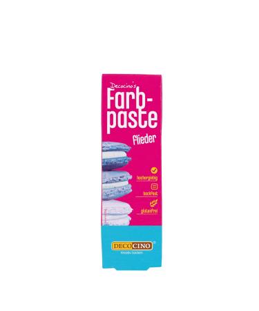 Decocino color paste lilac-20 g-food coloring ideal for coloring cakes fondant and creams-azo-free and gluten-free 20 g (1-pack) lilac