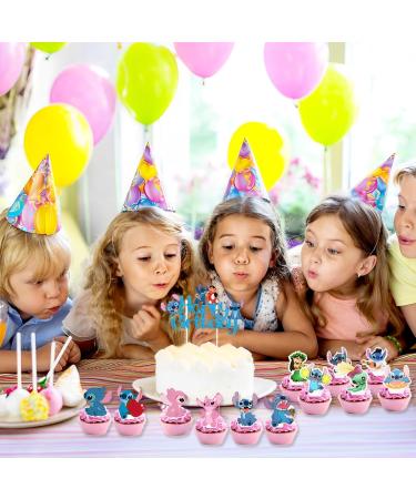 49 Piece Cartoon Cake Topper Set - Perfect Birthday Decoration for Girls | STI Muffins & Tortendeko in Blue - Buy Online on SooperMarket.com