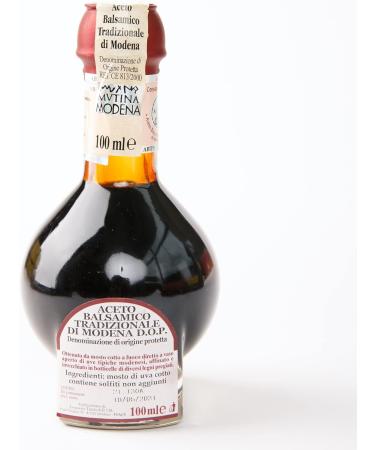 Entimio Affinato | Traditional Modena Balsamic Vinegar DOP Aged +12 Years from Modena Italy | Authentic from Small Family Producer Giftbox with Product and Producer Info | 3.4 fl oz Affinato 12+ - Buy Online on SooperMarket.com