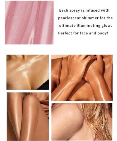 Buy Bright Green Body Glitter Spray | Moisturizing Liquid Highlighter for Face Hair & Body | Quick-Drying & Non-Sticky Makeup - Buy Online on SooperMarket.com