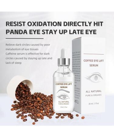 Caffeine Eye Serum for Dark Circles Organic Caffeine Eye Lifting Serum Anti Aging Under Eye Serum Caffeine Eye Cream for Dark Circles and Puffy Eyes Skincare Anti Wrinkle Eye Bag Removal - Buy Online on SooperMarket.com