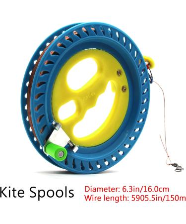 Seababoo 16 cm Kite Roll Cord Winch - Dragon Kite Roller Winder with 150m Line & Leash for Ultimate Flying Experience - Buy Online on SooperMarket.com