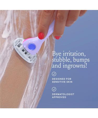 Billie Women's Shave Kit: Razor + 4 x 5-Blade Refills + Magnetic Holder - DreamPop - Buy Online on SooperMarket.com