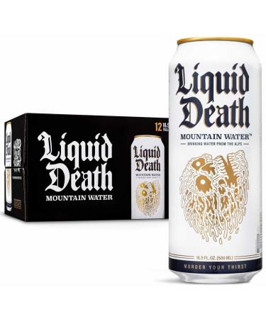 Liquid Death Mountain Water, 16.9 oz. Tallboys (12-Pack) Mountain Water - Still