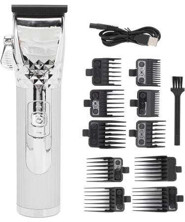 Detailed Trimmer Comfortable Handle Electric Hair Trimmer Hair Clippers Long Use Time for Business Trip for Short Hair for Traver Home (Silver) - Buy Online on SooperMarket.com